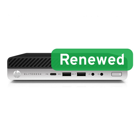HP Renewed | Grade A | EliteDesk 800 G5 Desktop Mini | Intel Core I5-9500 | 8GB | UHD Graphics 630 | 512 GB | WiFi | Win