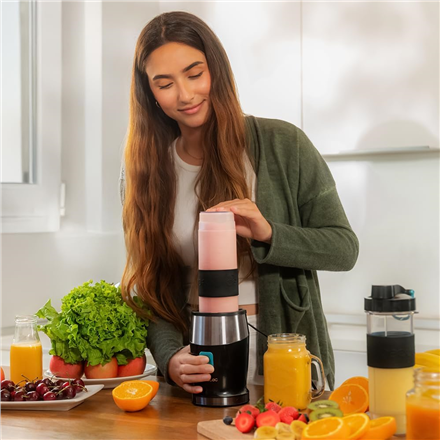 Cecotec Blender | Power Titanium 900 ProGo | Tabletop | 900 W | Jar capacity 2x0.57 L | Ice crushing | Black