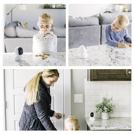 Reolink 4K Dual-Band Wi-Fi 6 Indoor Camera with Auto Tracking | E Series E340 | PTZ | 8 MP | 2.8-8mm/F1.6 | Micro SD, Ma