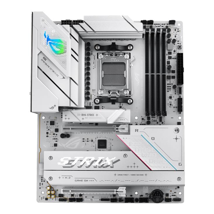 Mainboard ASUS AMD B850 SAM5 ATX Memory DDR5 Memory slots 4 1xPCI-Express 4.0 16x 1xPCI-Express 5.0 16x 4xM.2 1xHDMI 1xDisplayPort 12xUSB 2.0 3xUSB-C 1xOptical S/PDIF 1xRJ45 2xAudio port STRIXB850-AGAMINGWIFI