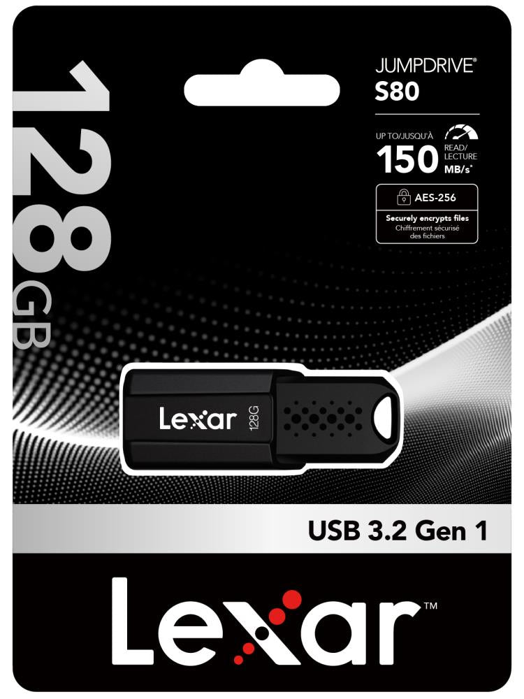 MEMORY DRIVE FLASH USB3 128GB/S80 LJDS080128G-BNBNG LEXAR