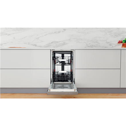 Whirlpool Dishwasher | WSBO 3O34 PF X | Built-in | Width 45 cm | Number of place settings 10 | Number of programs 8 | En