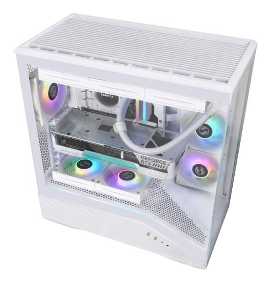Case LIAN LI ATX/micro ATX/Mini-ITX/EATX White Midi Tower PC G99.V100RW.01