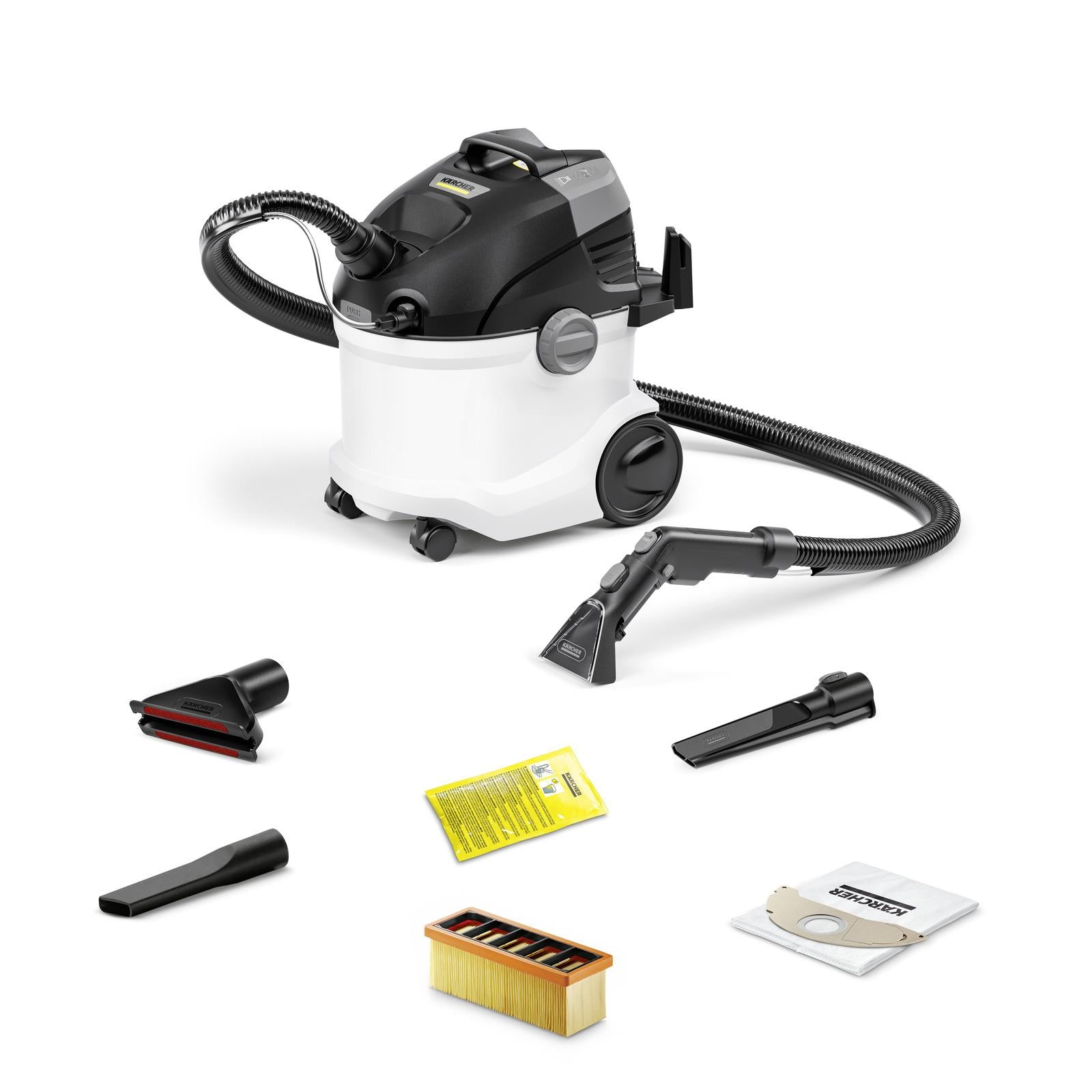 Vacuum Cleaner KARCHER Spray extraction cleaner SE 5 Car Wet/dry/Car cleaning 1000 Watts White Weight 7.5 kg 1.081-231.0