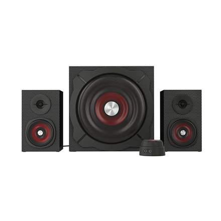 GENESIS Helium 610BT Computer Speakers, Wired, Bluetooth, Black | Genesis | Helium 610BT | Bluetooth | Red/Black