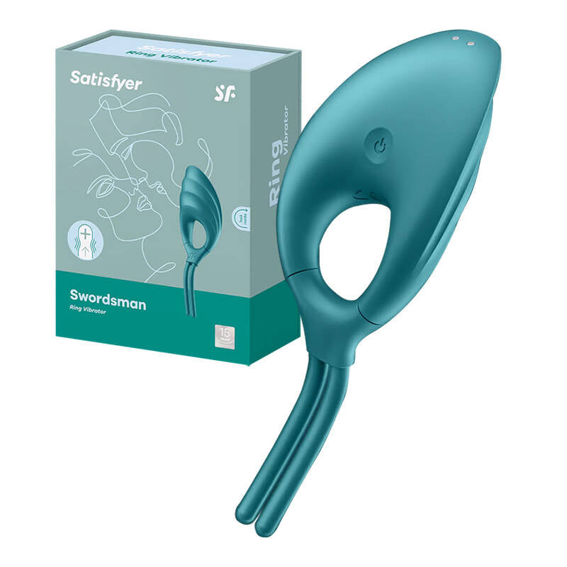 Vibrating ring Satisfyer Swordsman (green) - Image 1