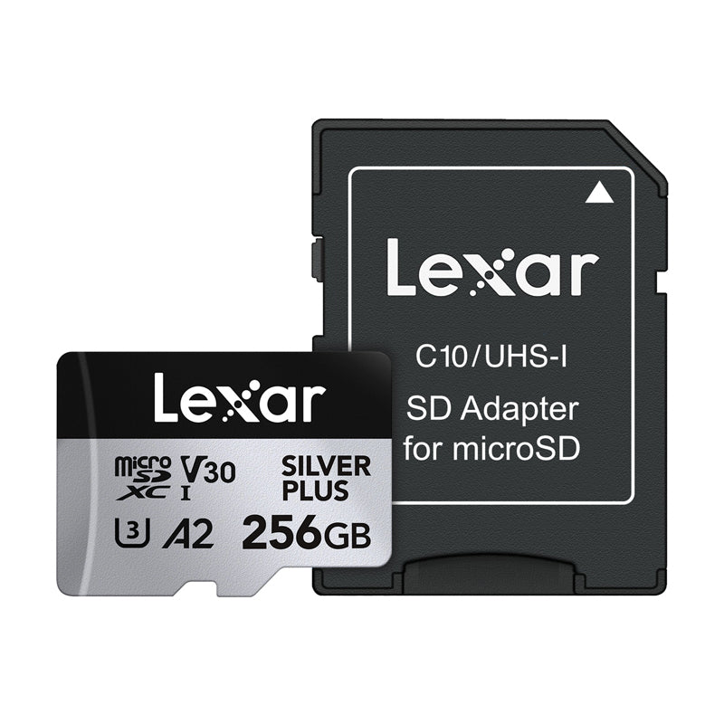 Karta pamięci Lexar High-Performance Silver Plus microSDXC 256GB + adapter - Image 1