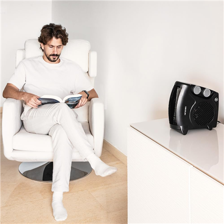 Cecotec ReadyWarm 2000 Max Dual Black | Fan heater | 2000 W | Number of power levels 3 | Suitable for rooms up to 20 m²