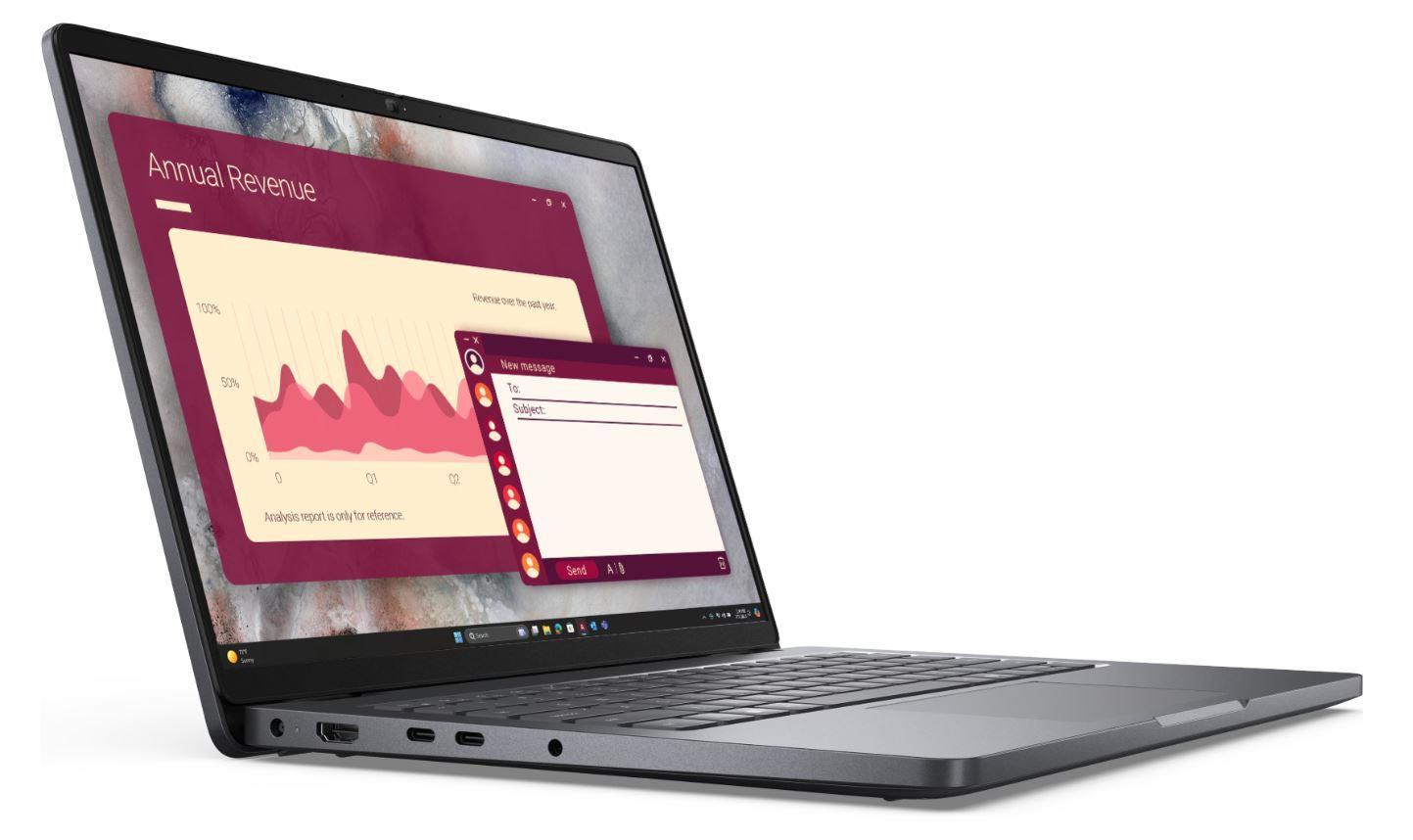 Notebook DELL Pro 14 Pro 14 (PC14250) CPU Core Ultra u5-235U 2000 MHz CPU features vPro 14" RAM 16GB DDR5 5600 MHz SSD 512GB Intel graphics Integrated NOR Smart Card Reader Windows 11 Pro 1.35 kg 210-BQGZ_1022053493/1_N