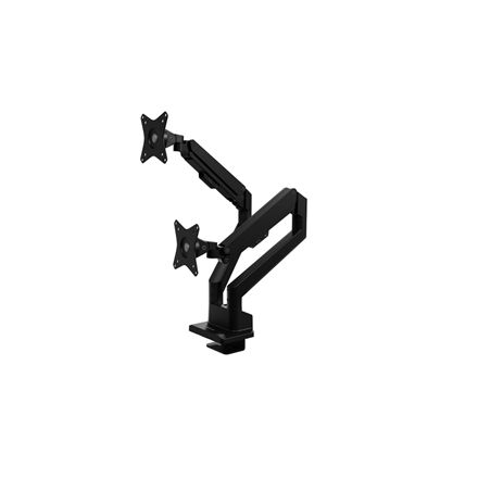 Arozzi Desk Mount | Neo Duo - Gas Spring Monitor Arm AZ-ALZARE-NEO-DUO-BK | Tilt, Swivel, Rotation | Maximum weight (cap