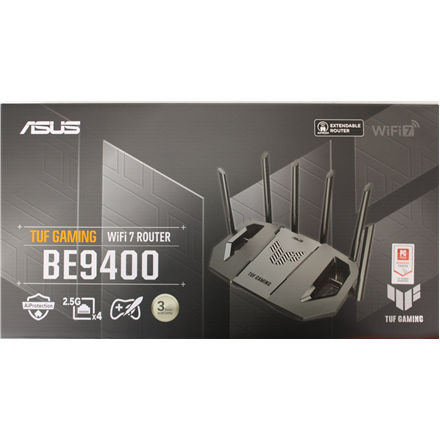 SALE OUT. Asus TUF-BE9400 Tri-Band WiFi 7 Gaming Router, EU+UK | SALE OUT. TUF-BE9400 Tri-Band WiFi 7 Gaming Router, EU+