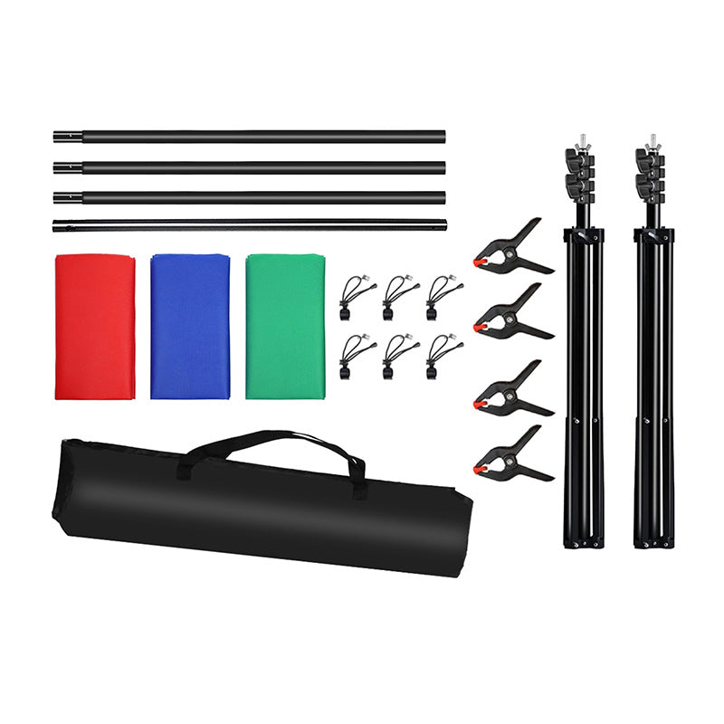 Puluz 2x3m Photo Background Mounting Kit/Stand + 3 Photo Backgrounds PKT5205 - Image 3