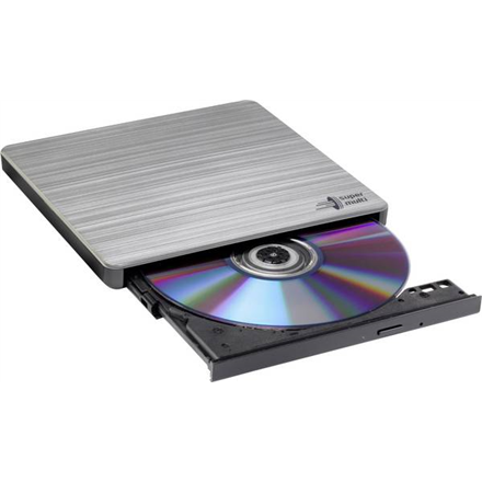 H.L Data Storage | Ultra Slim Portable DVD-Writer | GP60NS60 | Interface USB 2.0 | DVD±R/RW | CD read speed 24 x | CD wr