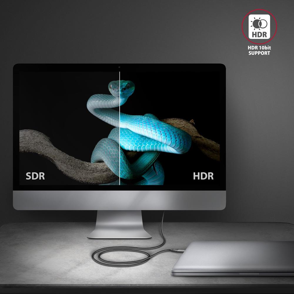 CABLE USB-C TO HDMI 1.8M/RVC-HI2MC AXAGON