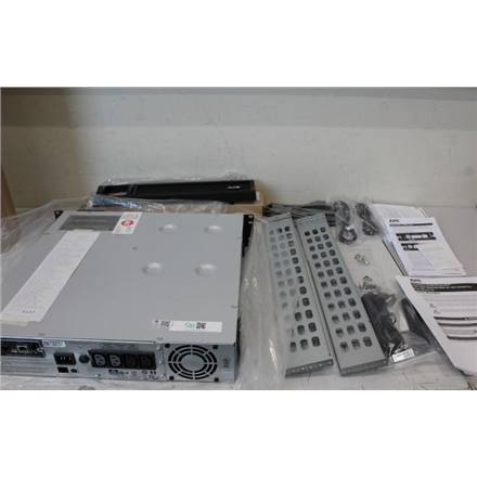 SALE OUT. APC Smart-UPS, Line Interactive, 1500VA, Rackmount 2U, 230V, 4x IEC C13 outlets, Network Card, AVR, LCD, Black