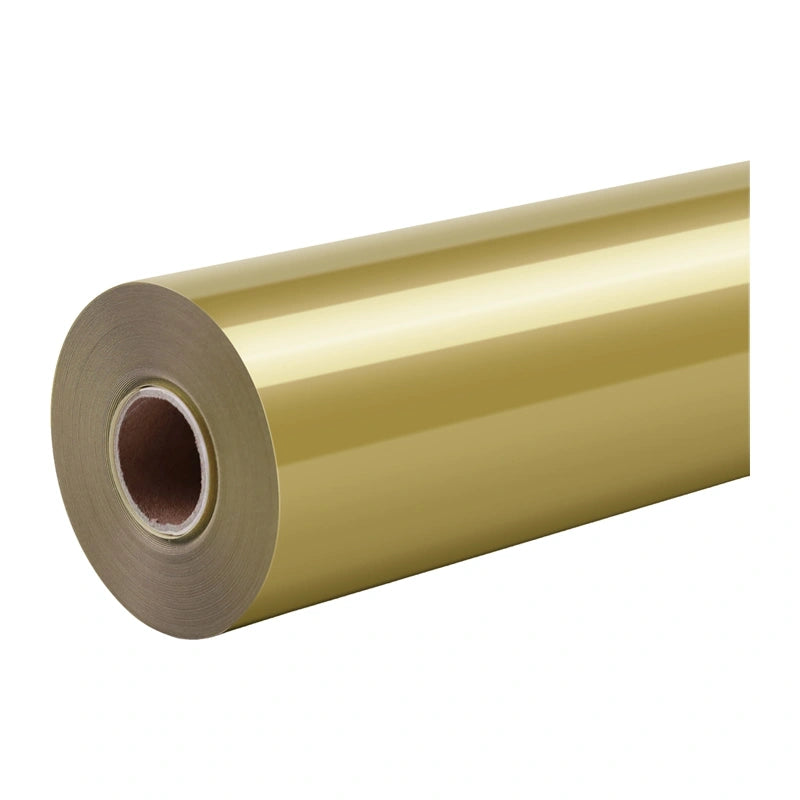 HTVRONT Pure Heat Transfer Film, 30.5 cm x 1.8 m (gold) - Image 1