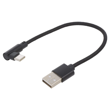Cablexpert | Angled USB Type-C charging and data cable | CC-USB2-AMCML-0.2M