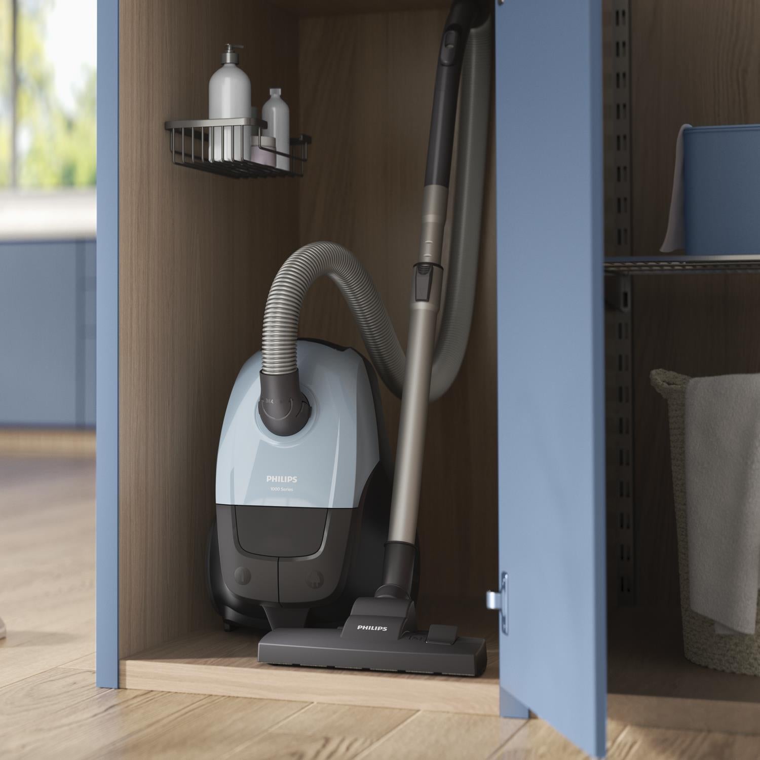 Vacuum Cleaner PHILIPS Input power 800 W Dust capacity 3 L Cylinder vacuum Cleaning type Dry Dust container Dust bag Colour Blue XD1142/10