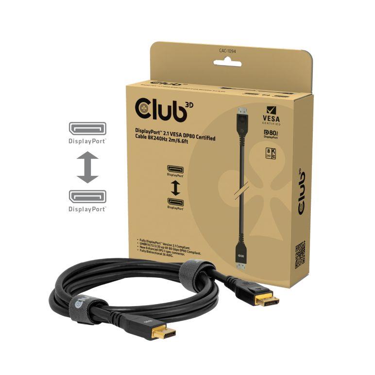 CABLE DP TO DP 2M/CAC-1094 CLUB3D