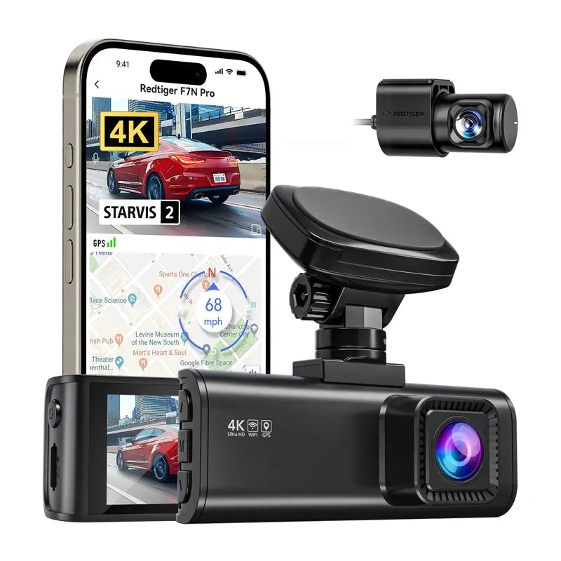 REDTIGER F7N Pro WiFi 4K + 1080p Dash Cam - Image 3