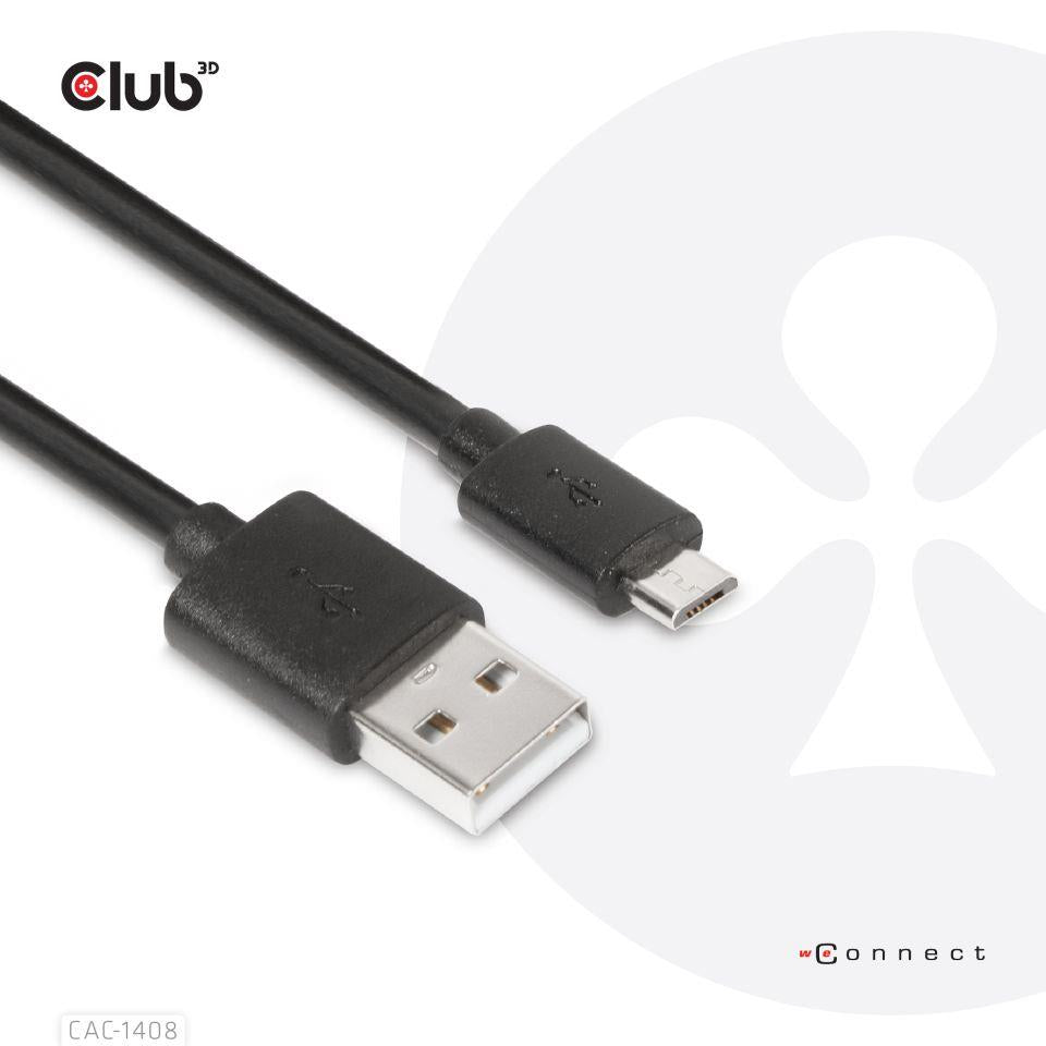 CABLE USB TO MICRO USB 1M/M/M CAC-1408 CLUB3D