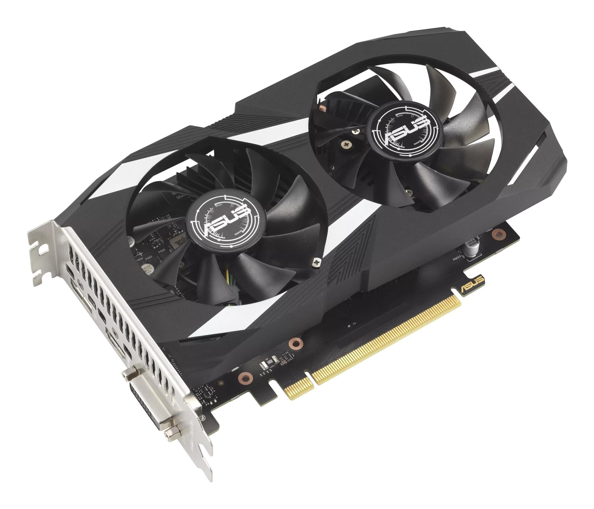 Graphics Card ASUS NVIDIA GeForce RTX 3050 6 GB GDDR6 96 bit PCIE 4.0 16x Dual Slot Fansink 1xDVI-D 1xHDMI 1xDisplayPort DUAL-RTX3050-O6G