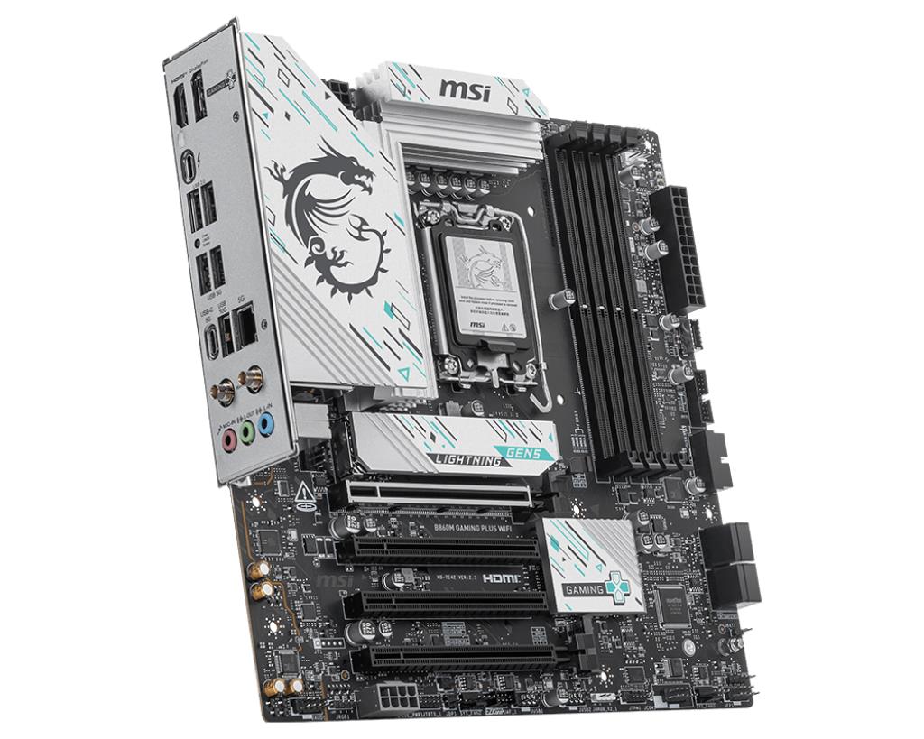 Mainboard MSI Intel B860 Express LGA1851 Micro-ATX Memory DDR5 Memory slots 4 B860MGAMINGPLUSWIFI