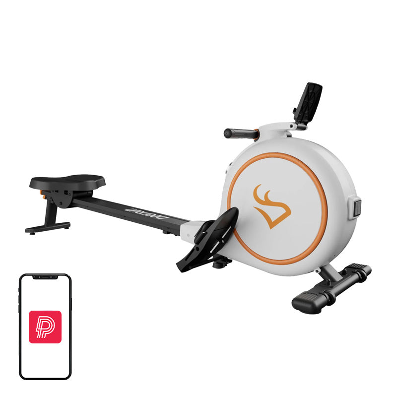 Deer Run RW600 Magnetic Rowing Machine (White) - Image 1