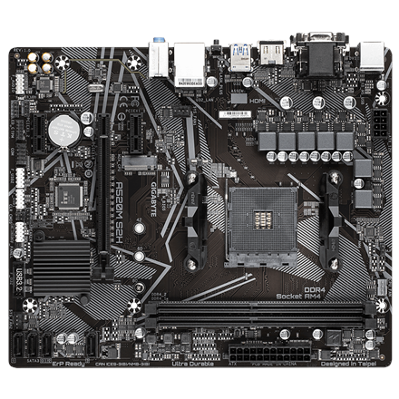 Gigabyte | A520M S2H 1.0 | Processor family AMD | Processor socket AM4 | DDR4 DIMM | Memory slots 2 | Chipset AMD A | Mi