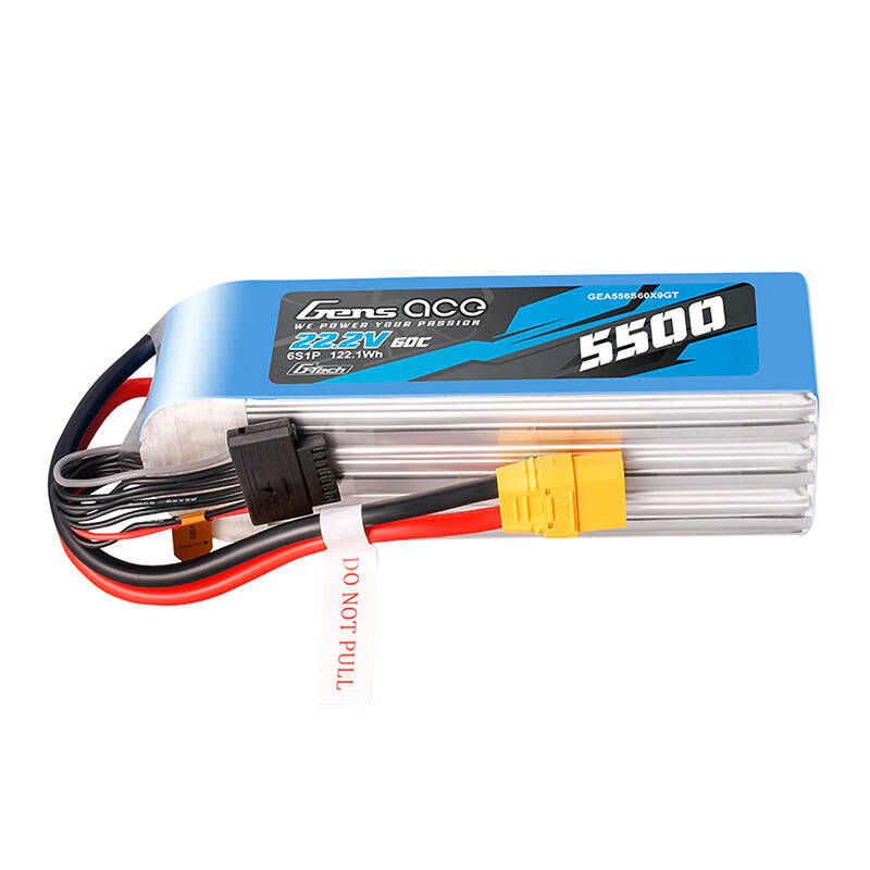 Battery Gens Ace G-Tech 5500mAh 22.2V 60C 6S1P LIPO with XT90 connector - Image 1