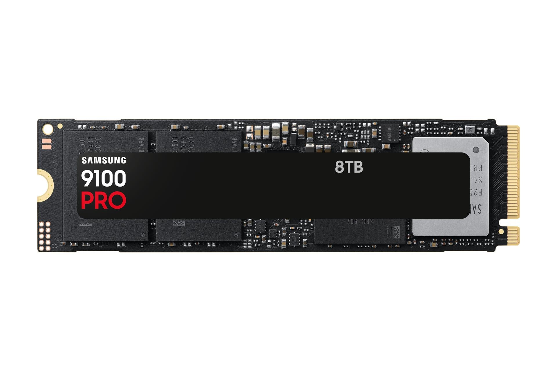 SSD SAMSUNG 9100 PRO 8TB M.2 NVMe TLC Write speed 13400 MBytes/sec Read speed 14800 MBytes/sec 3.88mm TBW 4800 TB MZ-VAP8T0BW