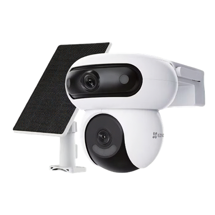 EZVIZ Battery-Powered Dual Camera Kit with Solar Panel | CS-HB90/SP | 4+4 MP | 2.8mm/6mm | IP65 | H.264/H.265 | Micro SD