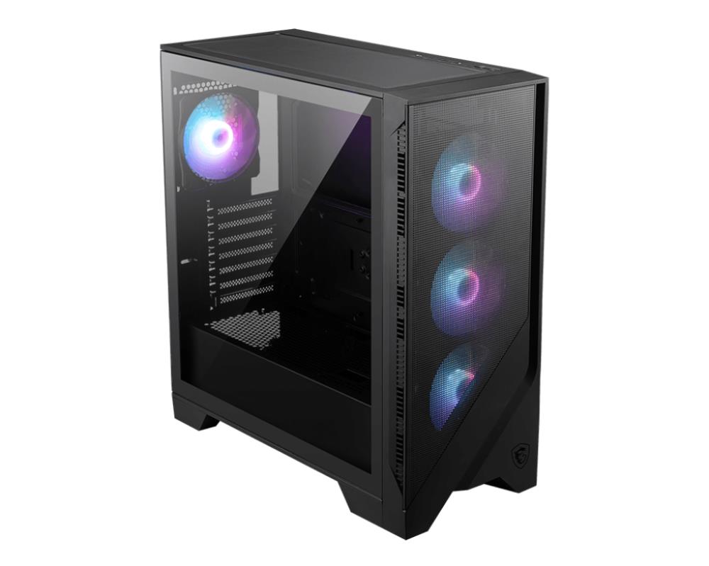 Case MSI MAG FORGE 321R AIRFLOW MidiTower Case product features Transparent panel ATX MicroATX MiniITX Colour Black MAGFORGE321RAIRFLOW