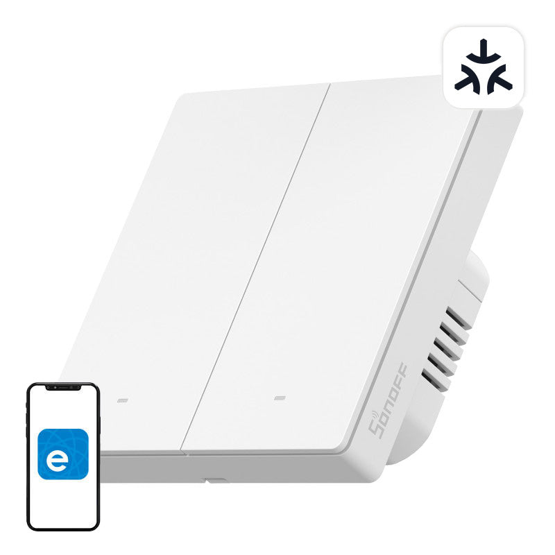 SONOFF M5-2C-86W WiFi Matter smart wall switch (2-channel) - Image 1