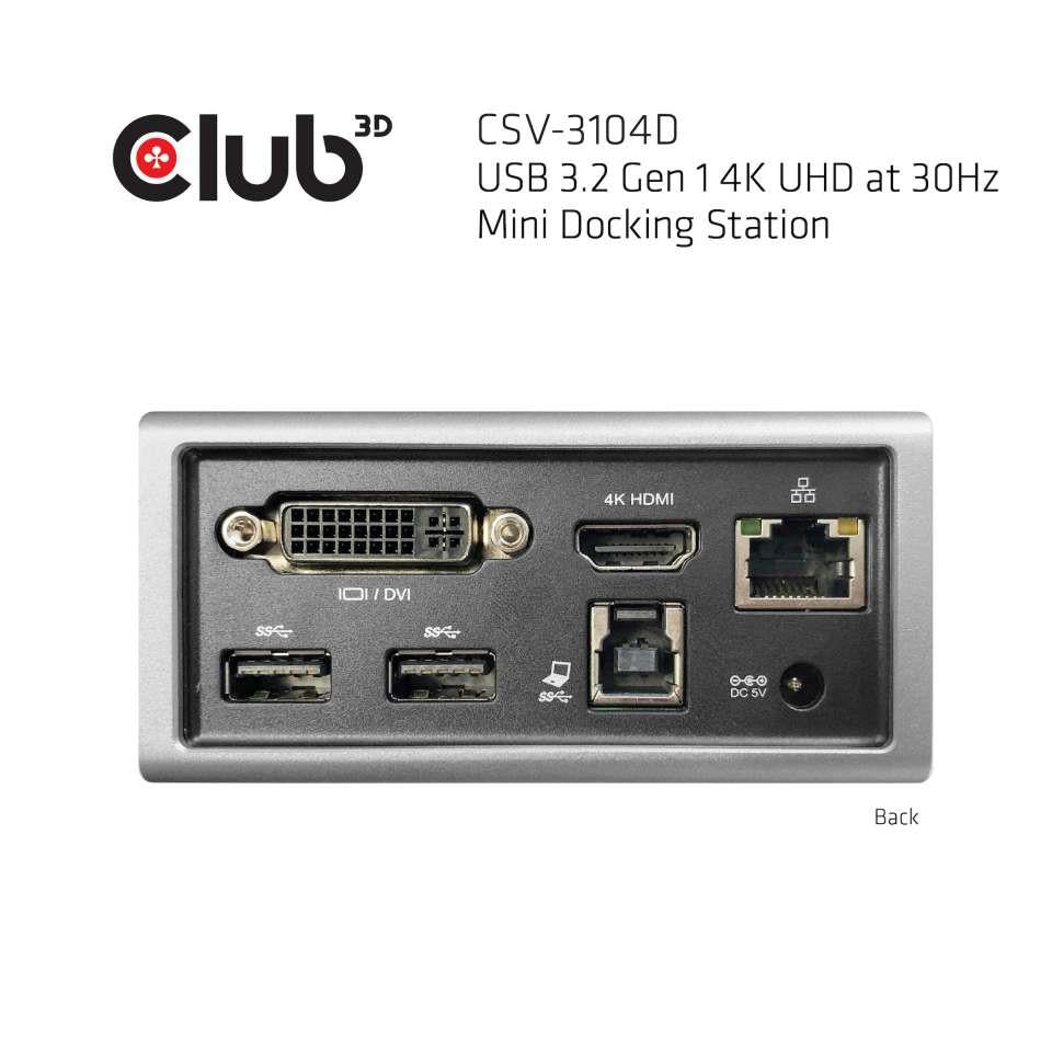 NB ACC DOCKING STATION/USB CSV-3104D CLUB3D