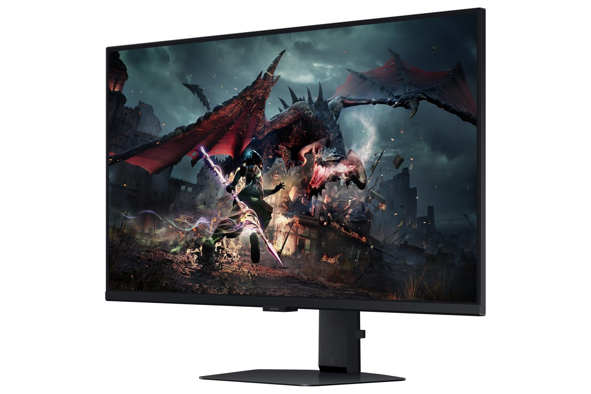 LCD Monitor SAMSUNG ODYSSEY G5 32" Gaming Panel IPS 2560x1440 16:9 180Hz 1 ms Colour Black LS32DG502EUXEN