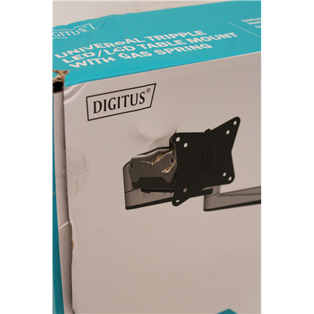 SALE OUT. DIGITUS Triple monitor mount, 3x 27", 3x 6 kg | Digitus Desk Mount | Triple Monitor Gas Spring Mount DA-90363