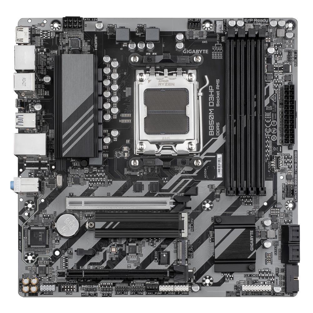Mainboard GIGABYTE AMD B850 SAM5 ATX Memory DDR5 Memory slots 4 B850MD3HP1.1
