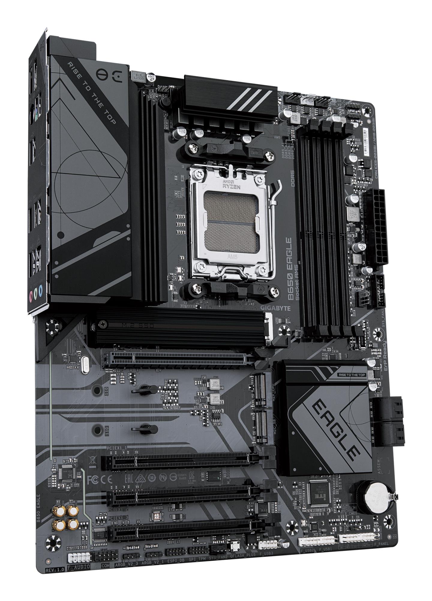 Mainboard GIGABYTE AMD B650 SAM5 ATX Memory DDR5 Memory slots 4 B650EAGLE1.2