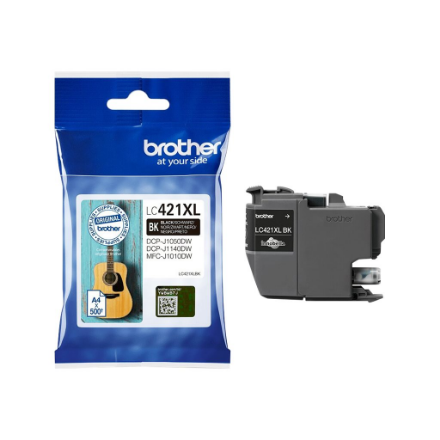 Brother LC421XLBK Ink Cartridge, Black | Brother Brother LC | LC421XLBK | Brother LC421XLBK - High Yield - black - origi