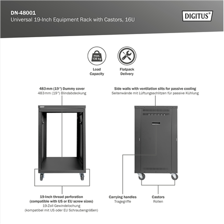 Digitus AVS Rack | DN-48001 | Black