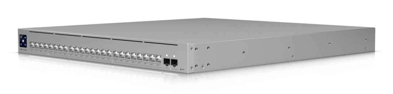 Switch UBIQUITI Pro XG 24 PoE Switch type Managed Switch layer L2/L3 Rack mounting Yes Stackable Yes Form factor 1U 24xRJ-45 ports RJ-45 Ports Type 10G Ethernet (100/1000/10000) 8x2.5G Ethernet (copper) ports quantity 16x10G Ethernet (copper) ports