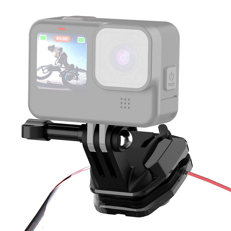 PULUZ motorcycle windshield clip for sports cameras (DJI Osmo Action 4, GoPro Hero 12, Insta360 Ace Pro / X4)(black) - Image 1