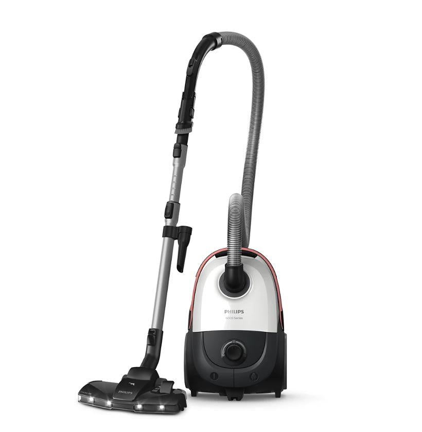 Vacuum Cleaner PHILIPS Bagged 900 Watts Capacity 4 l Noise 77 dB White Weight 4.6 kg XD6122/12