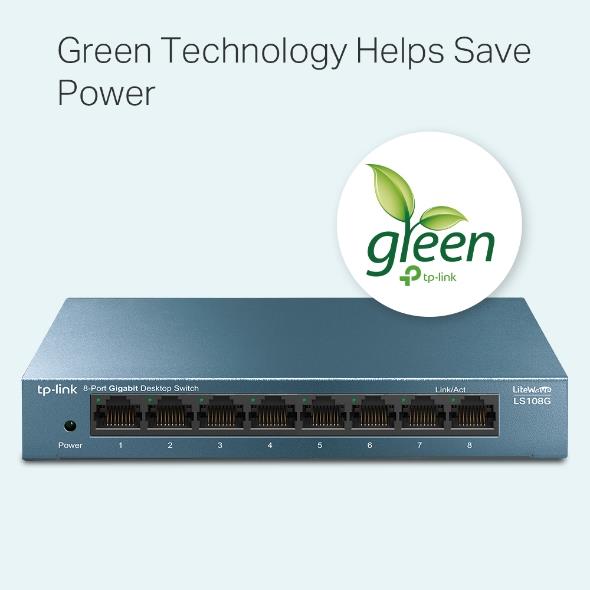 Switch TP-LINK TP-LINK LS108G LS108G 8x10Base-T / 100Base-TX / 1000Base-T LS108G