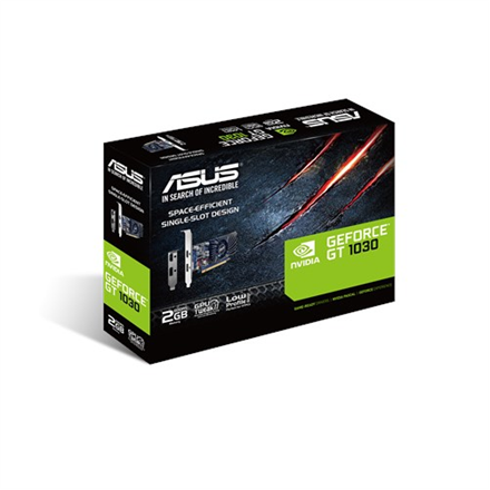 Asus | NVIDIA | 2 GB | GeForce GT 1030 | GDDR5 | HDMI ports quantity 1 | PCI Express 3.0 | Memory clock speed 6008 MHz |