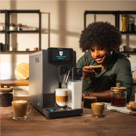 Cecotec Coffee machine | Cremmaet Latte Touch | Pump pressure 19 bar | Built-in milk frother | Super-automatic | Black |