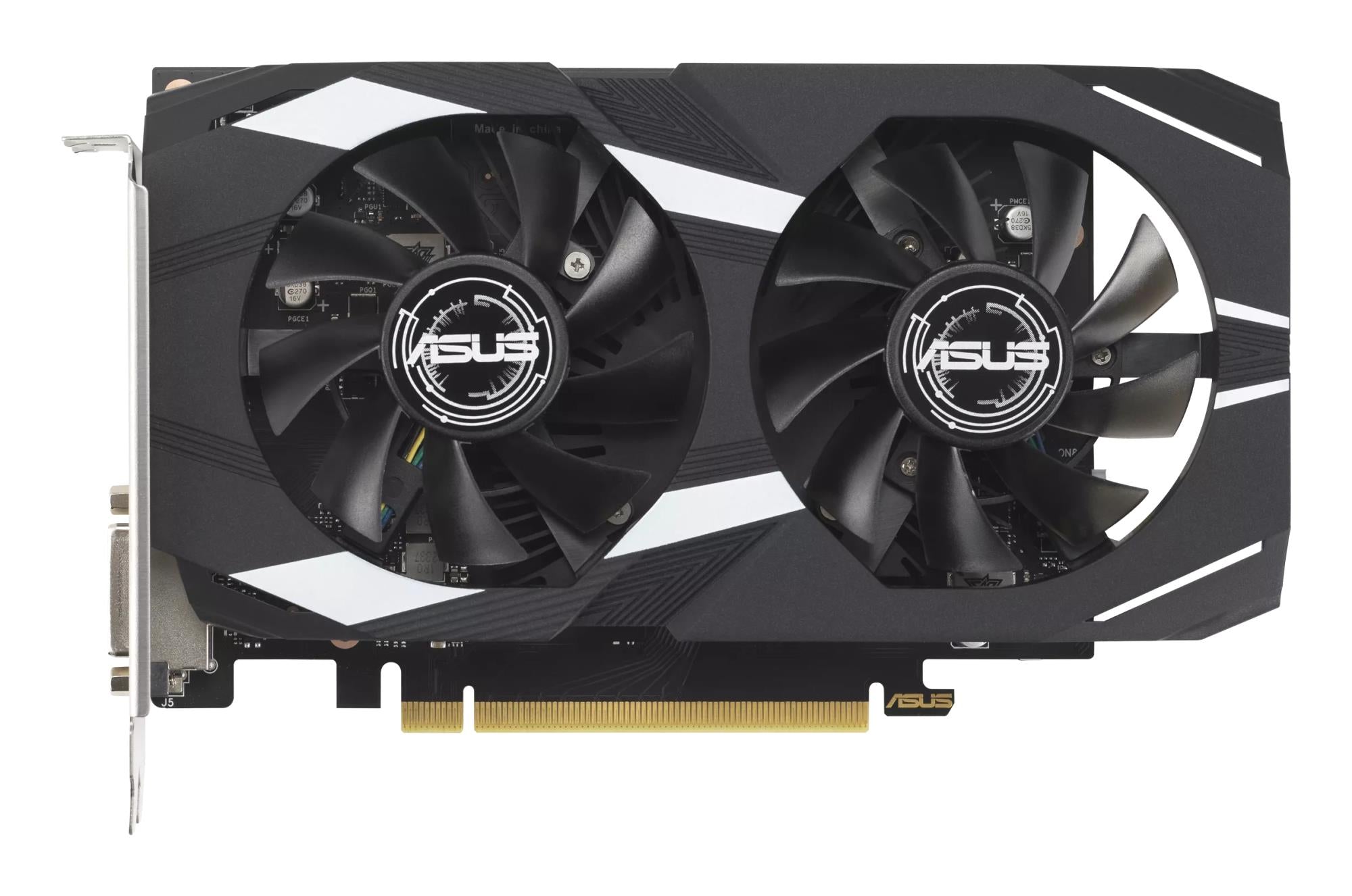 Graphics Card ASUS NVIDIA GeForce RTX 3050 6 GB GDDR6 96 bit PCIE 4.0 16x Dual Slot Fansink 1xDVI-D 1xHDMI 1xDisplayPort DUAL-RTX3050-O6G