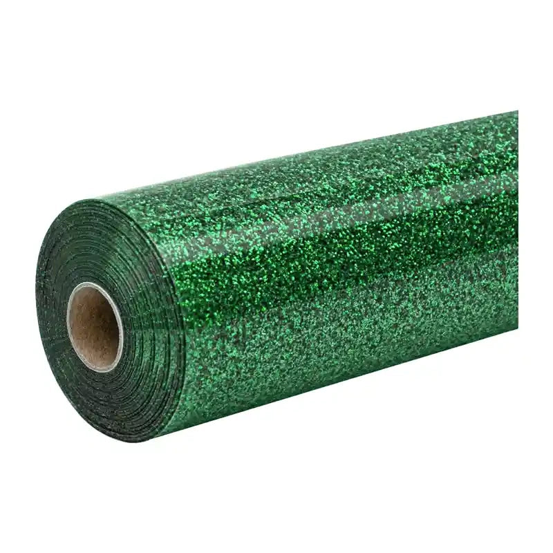 HTVRONT Glitter Heat Transfer Film, 30.5 cm x 90 cm (green) - Image 1