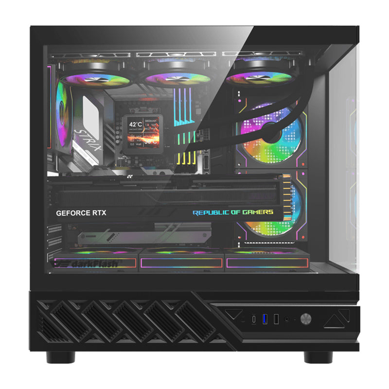 DarkFlash DS950 computer case (black) + 6 fans - Image 2